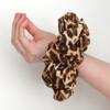 26 Colors Available, Colorful Chiffon Hair Scrunchies (Brown Leopard) view 4
