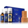 Ancient Greek Remedy Organic Spa Gift Set - Body Oil, Face Moisturizer, Foot Balm & 2 Soap Bars - Lavender Scented Skin Care Gift Basket for Women - Perfect for Christmas, Birthdays & Self Care view 1