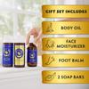 Ancient Greek Remedy Organic Spa Gift Set - Body Oil, Face Moisturizer, Foot Balm & 2 Soap Bars - Lavender Scented Skin Care Gift Basket for Women - Perfect for Christmas, Birthdays & Self Care view 2
