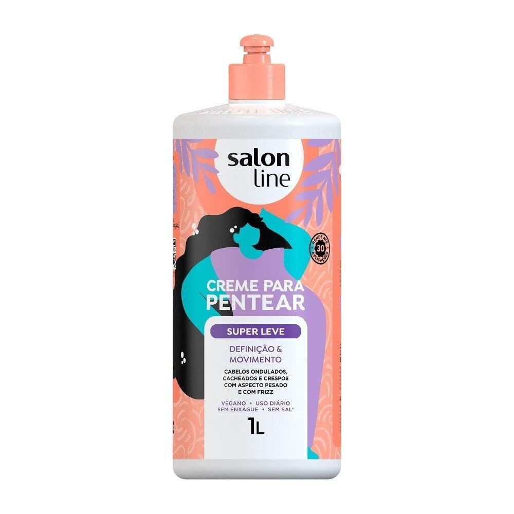 Salon Line - Linha Creme para Pentear - Super Leve 1000 Gr - (Combing Cream - Super Light Net 35.27 Oz)