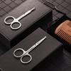 TecUnite 4 Pieces Mustache Scissors Grooming Kit for Men, Beard Trimmer Set, 2 Small Combs and 2 Scissors Beard Trimming Kit with Storage Bag Box view 2