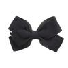 Dark Grey Sweatshirt Fleece Hair Bow Hair Clip for Girls and Toddlers - Large view 1