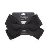 Dark Grey Sweatshirt Fleece Hair Bow Hair Clip for Girls and Toddlers - Large view 3