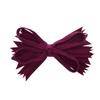 Plum Felt & Wool Strips Hair Bow Clip For Girls Large - Set of 2 view 2