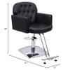 Funnylife Square Base Vintage PU Material Salon Styling Hydraulic Beauty Chair (black) view 2