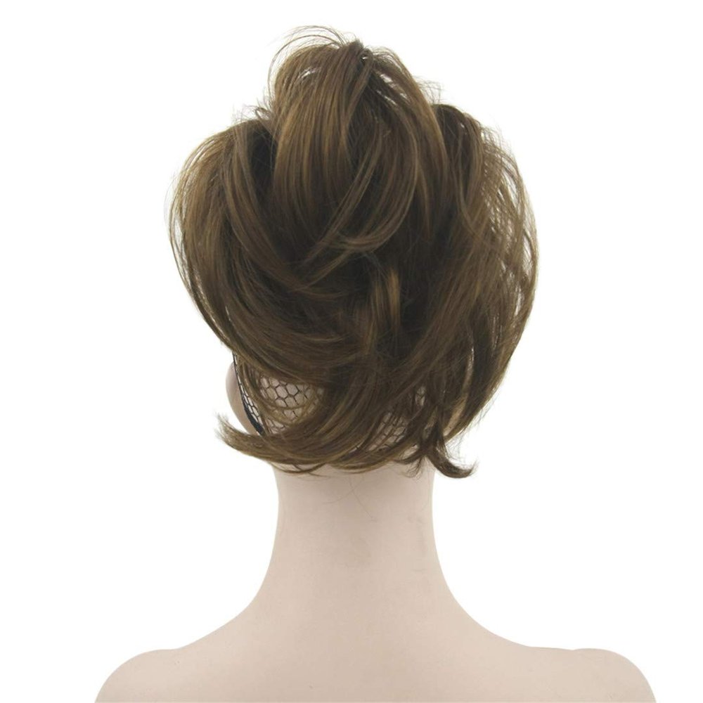 10 Colors Hair Pieces Claw Ponytail Synthetic Hair Burgundy Black Clip In Hair s Little Ponytail Natural Color 12 Inches
