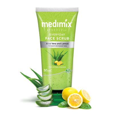 Medimix Ayurvedic Aloe Vera And Lemon Face Scrub 100 ML
