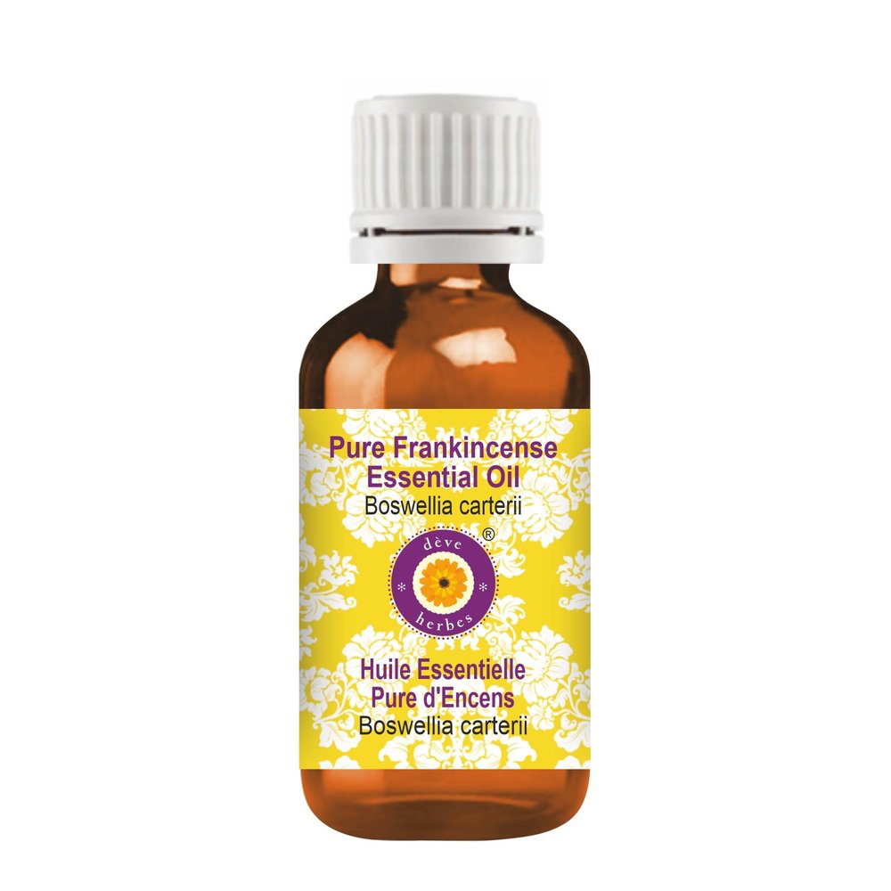 Deve Herbes Pure Frankincense Essential Oil (Alpha Thujene 70%) Boswellia serrata 100% Natural Therapeutic Grade Steam Distilled 50ml (1.69 oz)