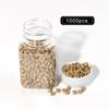 1000 Pcs 5.0 mm Silicone Lined Micro Links Rings Hair Extensions Beads Silicone Lined Beads for Human Hair Extensions and Feather Extensions (Dark Blonde) view 3