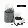 1000 Pcs 5.0 mm Silicone Lined Micro Links Rings Hair Extensions Beads Silicone Lined Beads for Human Hair Extensions and Feather Extensions (Black) view 3