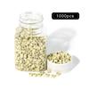 1000pcs Silicone Lined Micro Links Rings Beads Hair Feather Extensions 5.0x3.0x3.0 mm Hair Beads (Blonde) view 3
