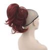 10 Colors Hair Pieces Claw Ponytail Synthetic Hair Burgundy Black Clip In Hair s Little Ponytail T1B/30 12 Inches view 3
