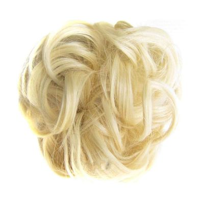 Synthetic Flexible Hair Buns Curly Scrunchy hair bun Elastic Messy Wavy Scrunchie Wrap For Ponytail s For Women #613