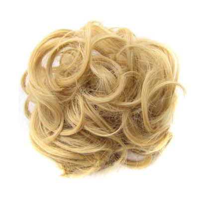 Girls Curly Hair ring hair bun With Rubber Band Brown Blonde Synthetic Hair ring Wrap For Hair Bun Ponytails #22