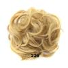 Girls Curly Hair ring hair bun With Rubber Band Brown Blonde Synthetic Hair ring Wrap For Hair Bun Ponytails #22 view 2