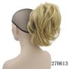 10 Colors Curly Claw Ponytail Hair Pieces Synthetic Hair Blonde Brown Clip In Hair s Little Ponytail Hair Roller T1B/30 12 Inches view 2
