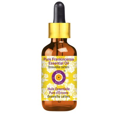 dve herbes Pure Frankincense Essential Oil (Boswellia carterii) with Glass Dropper Steam Distilled 30ml (1 oz)