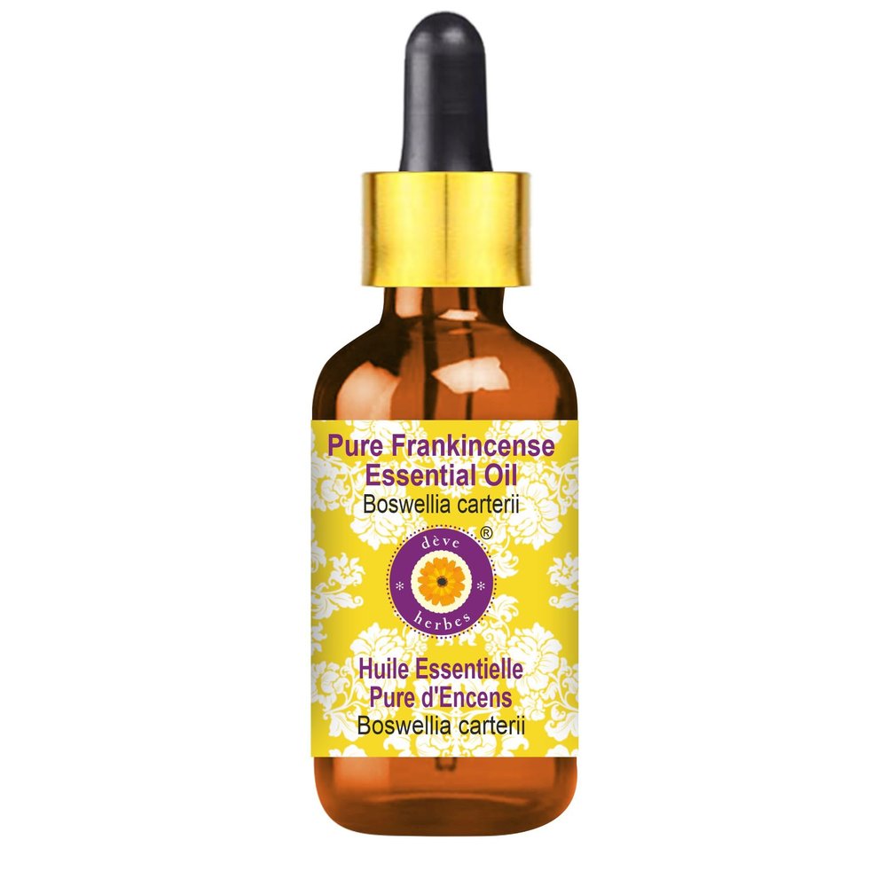 dve herbes Pure Frankincense Essential Oil (Boswellia carterii) with Glass Dropper Steam Distilled 30ml (1 oz)
