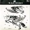 NipitShop 1 Sheet Horse Unicorn Wing Flying Star Cartoon Temporary Tattoos Halloween Tattoo Party Pack for Women&Girls&Men view 1