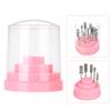 FILFEEL Nail Drill Bit Holder, 48 Holes Stand Display Organizer Box with Plastic Nail Art Accessories() view 4