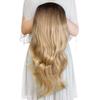 Kori Koli 24" Long Wavy Clip in Half Head Tied Wig Blonde Premium Japanese Synthetic fibers Hair Extensions For Women 210g 7-2-3# view 3
