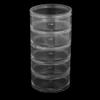 Aexit 100ml Round gauge 5-Tier Integral Clear Container Jar Case for Cosmetic Cream Makeup Eye Shadow Powder view 2