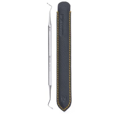 GERMANIKURE Double Excavator for Ingrown Toenails in Leather Case, Made in Solingen Germany, Pedicure