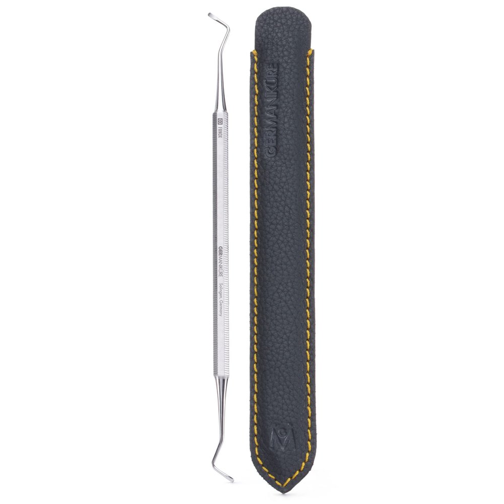 GERMANIKURE Double Excavator for Ingrown Toenails in Leather Case, Made in Solingen Germany, Pedicure