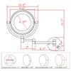 8 inches LED Lights Vanity Cosmetic Magnifying Makeup Mirrors Wall Bathroom Magnification Shaving Mirror with Electrical Plug Chrome,10X view 4