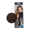 16" Curl Back Extension 1 Piece Color R6 DARK CHOCOLATE - Hairdo Hairpieces 5 Snap Pins Heat Friendly Curly Synthetic Wavy Flat Iron Blow Dry Salon Layers view 1