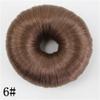 4Color Donut hair bun Women Synthetic Fiber Hair Bun Donuts Ring Blonde Hair Wig #6 view 2