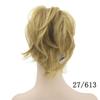 10 Colors Curly Claw Ponytail Hair Pieces Synthetic Hair Blonde Brown Clip In Hair s Little Ponytail Hair Roller 4/27HL 12 Inches view 2