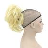10 Colors Curly Short Hair Pieces Claw Ponytails Synthetic Hair Accessories Blonde Little Ponytail Clip In Hair 1B/30HL 12 Inches view 4