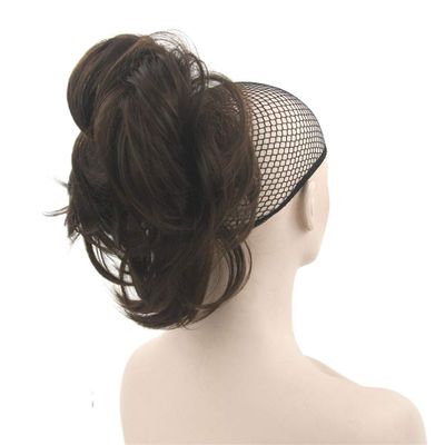 10 Colors Curly Claw Ponytail Hair Pieces Synthetic Hair Blonde Brown Clip In Hair s Little Ponytail Hair Roller 1B/30HL 12 Inches