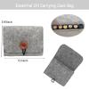 AUONY Essential Oil Carrying Case for 6 Bottles, 5ML / 10ML / 15ML Essential Oils Travel Organizer Storage Pouch Bag view 2