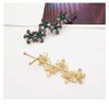 Set of 3 Lady Women Sweet Alloy Hairpin Hair Clip Fashion Hair Clamp Hair Barrettes (Flower style) view 3