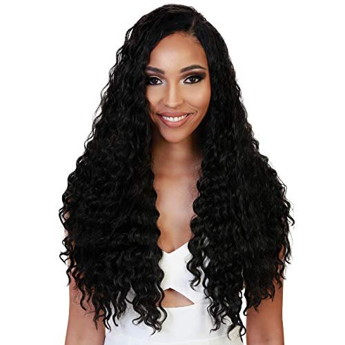 Ultima Dalva Collagen Protein Hair Pre Looped Crochet Braid DEEP TWIST (14-18 Inch) (18 Inch, 1B) - Just Like Human Hair