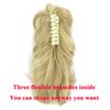 10 Colors Wavy Hair Pieces Claw Ponytail Synthetic Hair Blonde Gray Little Ponytail Clip In Hair 4/30HL 12 Inches view 4