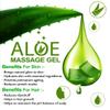 NUTRIGLOW Aloe Vera Gel Great for Face, Hair, Acne, Sunburn, Bug Bites, Rashes, Glowing and Radiant Skin, Hydrating Gel Relieves Itchy & Irritated Skin Non Sticky, 100gm Each, Pack of 2 view 2