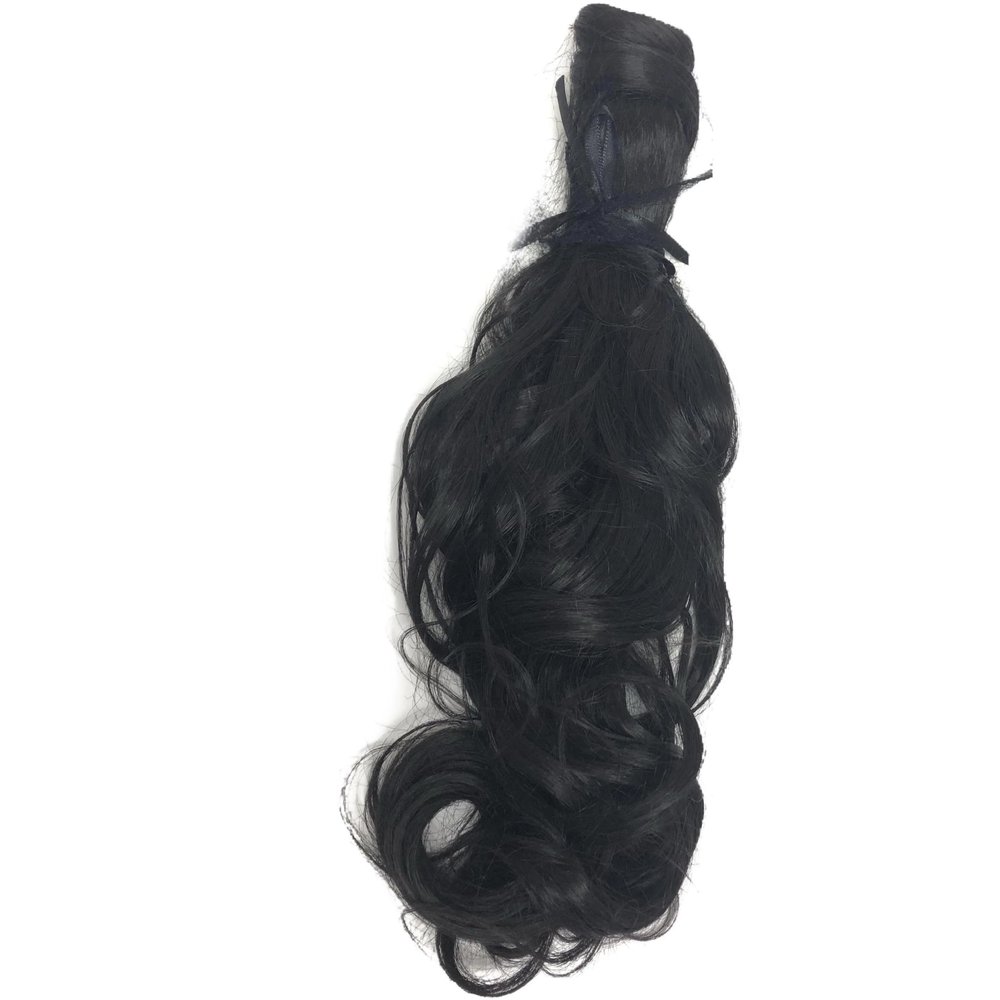 23" Long Wave Pony (wrap-around) by Hairdo R1 Black