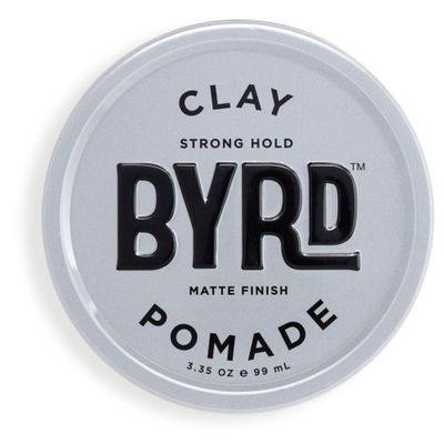 BYRD Hair Clay Pomade  Strong Hold, Ultra Matte Finish, Add Volume and Sculpt to All Hair Types, 3.35 Oz