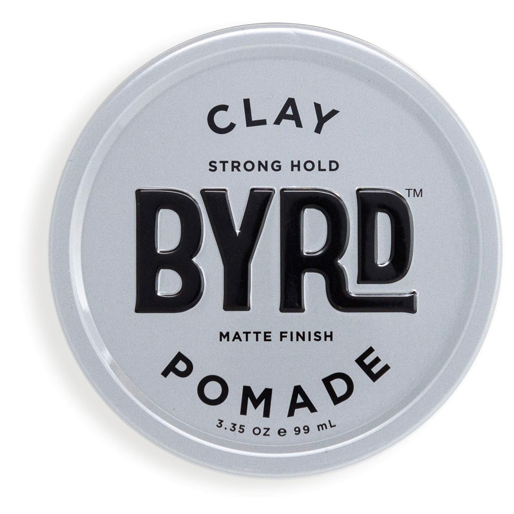 BYRD Hair Clay Pomade  Strong Hold, Ultra Matte Finish, Add Volume and Sculpt to All Hair Types, 3.35 Oz