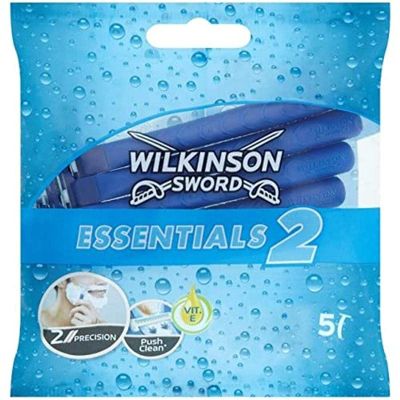 Wilkinson Sword Essentials 2 Sensitive Disposable Razors for Men 5'S (En;ES;Fr;De;Nl;It;Pt;Cz;Pl;Gr)