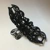 Numblartd Vintage Chic Black Metal Alloy Rhinestone Fancy Hair Claw Jaw Clips Pins - Women Fashion Retro Hair Catch Hair Updo Grip for Thick Hair view 3