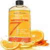 Seven Minerals Pure Castile Soap, Sweet Orange - No Palm Oil, GMO-Free - Gentle Liquid Soap For Sensitive Skin & Baby Wash - All Natural Vegan Formula with Organic Carrier Oils (33.8 fl oz) view 1