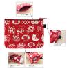 Kyoyu Makeup Pouch, Mini, Makeup, Cosmetics, Accessory Holder, Pass Case, Regular IC Card, Pocket, Cat Pattern, Red, 3.7 x 5.1 inches (9.5 x 13 cm) view 2