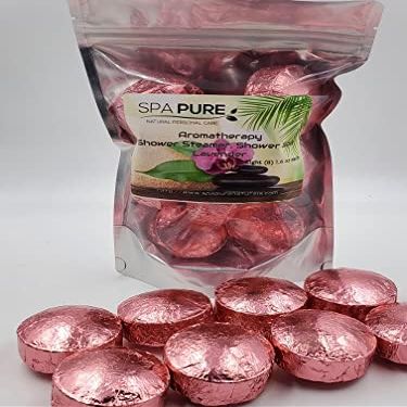 8 Sweet Romance Aromatherapy Shower Steamers 1.6 oz Each with 100% Natural/Organic Essential Oils - Transform Your Shower - Transform Your Mood (Sweet Romance)