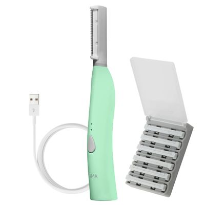 SPA SCIENCES - SIMA Patented Dermaplane Razor for Women Face  Painless 2-in-1 Facial Exfoliation & Peach Fuzz Hair Removal  Anti-Aging  3 Speeds  Rechargeable  7 Weeks Treatment