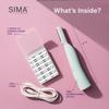 SPA SCIENCES - SIMA Patented Dermaplane Razor for Women Face  Painless 2-in-1 Facial Exfoliation & Peach Fuzz Hair Removal  Anti-Aging  3 Speeds  Rechargeable  7 Weeks Treatment view 4
