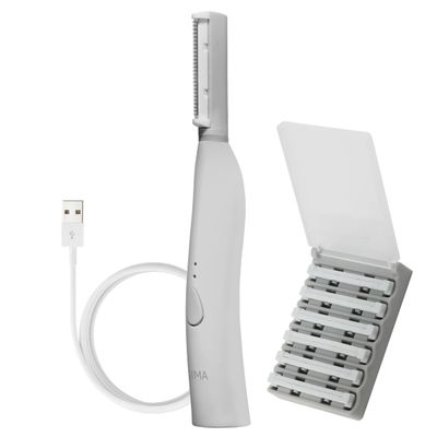 SPA SCIENCES - SIMA Patented Dermaplane Razor for Women Face  Painless 2-in-1 Facial Exfoliation & Peach Fuzz Hair Removal  Anti-Aging  3 Speeds  Rechargeable  7 Weeks Treatment
